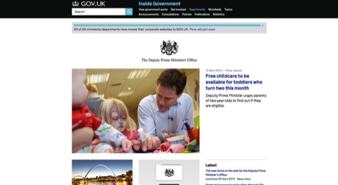 The Deputy Prime Minister's website on Gov.uk