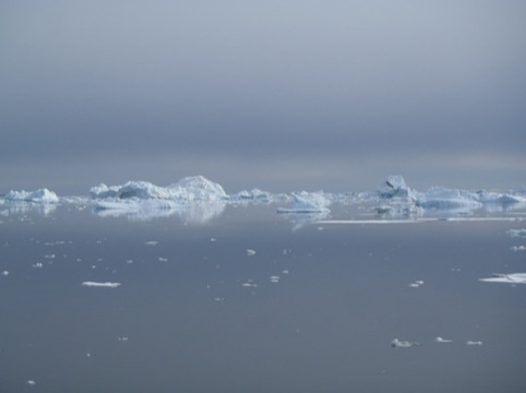 Still from iceberg video by Mariele Neudecker, 2012