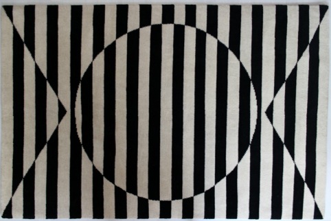 Patternity 'Sunstripe' rug with Made By Node