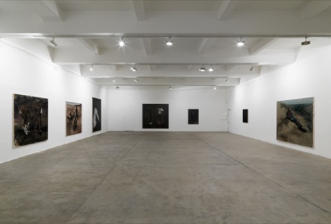 Lynette Yiadom-Boakye 2012 installation view at Chisenhale Gallery