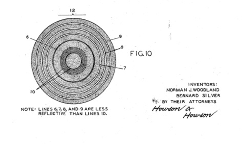 The patent for N. Joseph Woodland's barcode 