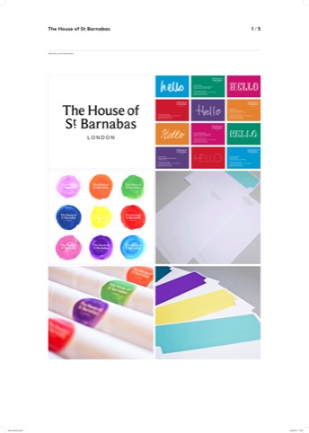 The House of St Barnabas branding by The Gild 