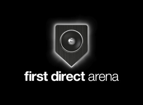 The First Direct Arena identity designed by The Allotment