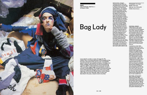 Bag Lady spread 1984