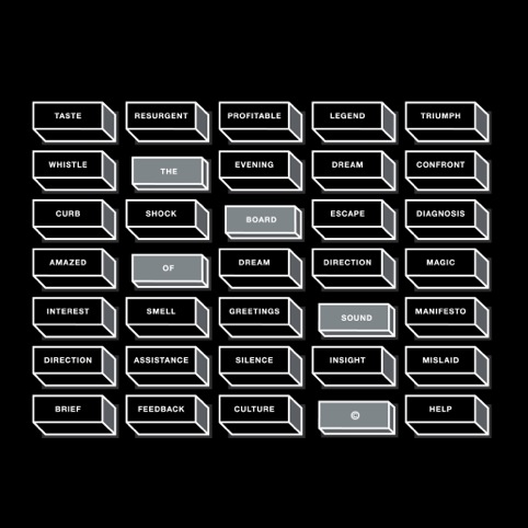 Craig Oldham, The Board of Sound, 2013