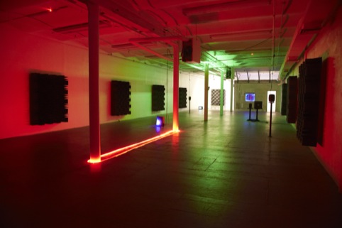 Haroon Mirza, Preoccupied Waveforms, 2013