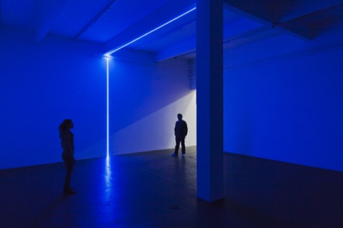 Haroon Mirza, exhibition view of Digital Switchover, 2012