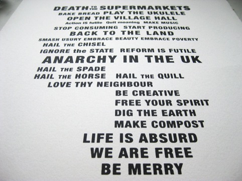 Idler Academy Manifesto print