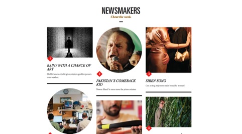 The new Newsmakers section