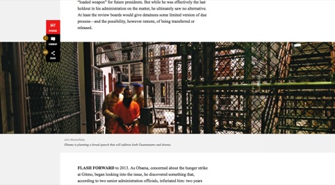 Example of an inline image in a story page