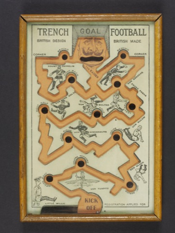 Trench football England, 1914-18 © Victoria Albert Museum