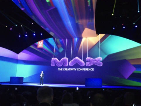 The MAX identity for Adobe, designed by Walsh