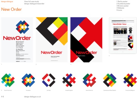 New Order tour posters by Studio Parris Wakefield