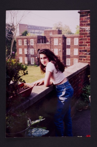 Amy on balcony