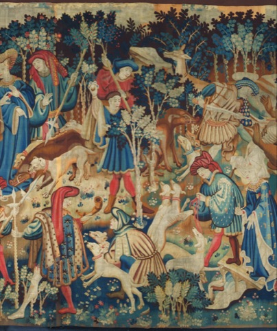 Detail of Devonshire Hunting Tapestry, 1425-30