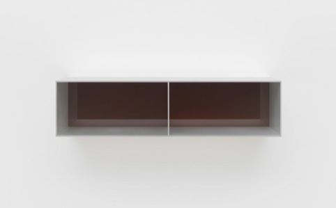 Untitled (Menziken 88-63), 1988  Anodized aluminum clear with brown Plexiglas 