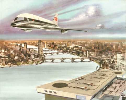 The Intercity Vertical Lift Aircraft design, drawn up in the 1960s