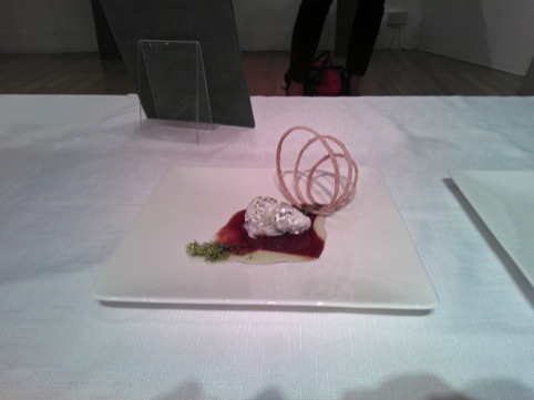 Tactile Food, by Minsu Kim (you can't tell from this photo, but the morsels are moving…)