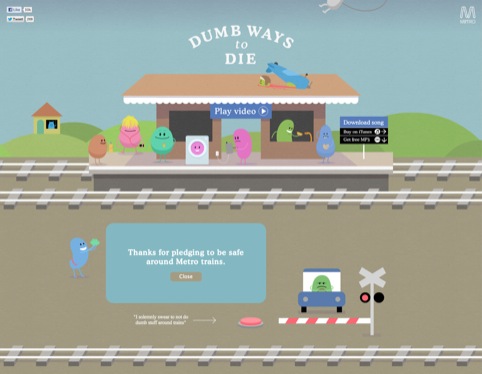 Dumb Ways to Die for Metro Trains by McCann Erickson Melbourne (Integrated and Earned Campaigns) 