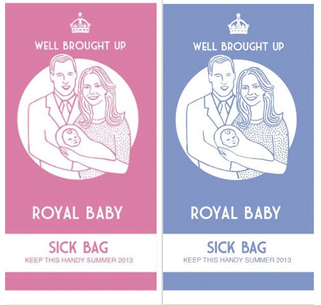 The Royal Baby Sickbag, by Lydia Leith