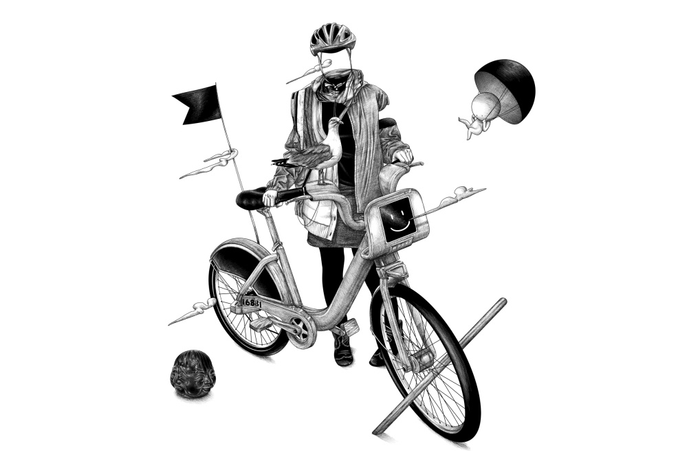 Bike Borrower, by Ugo Gattoni