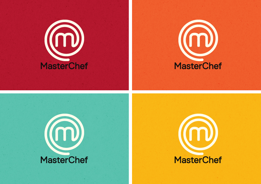 MasterChef logos in new bright colours