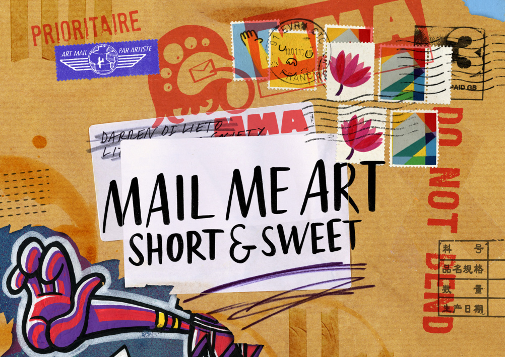 Mail Me Art, with logo by Beach