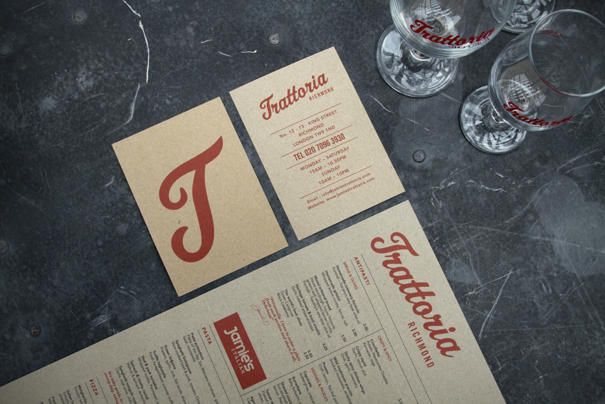 Trattoria Richmond stationery