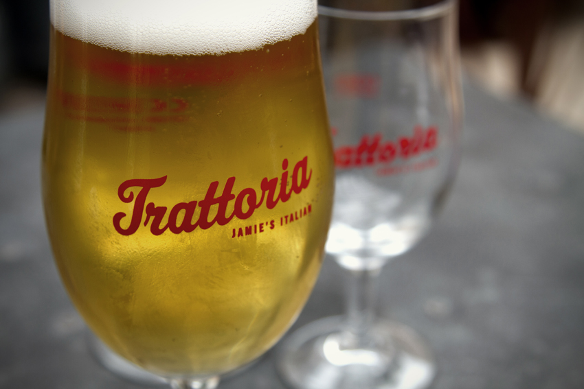 Trattoria Richond glassware.