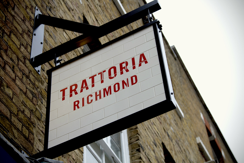 Trattoria signage