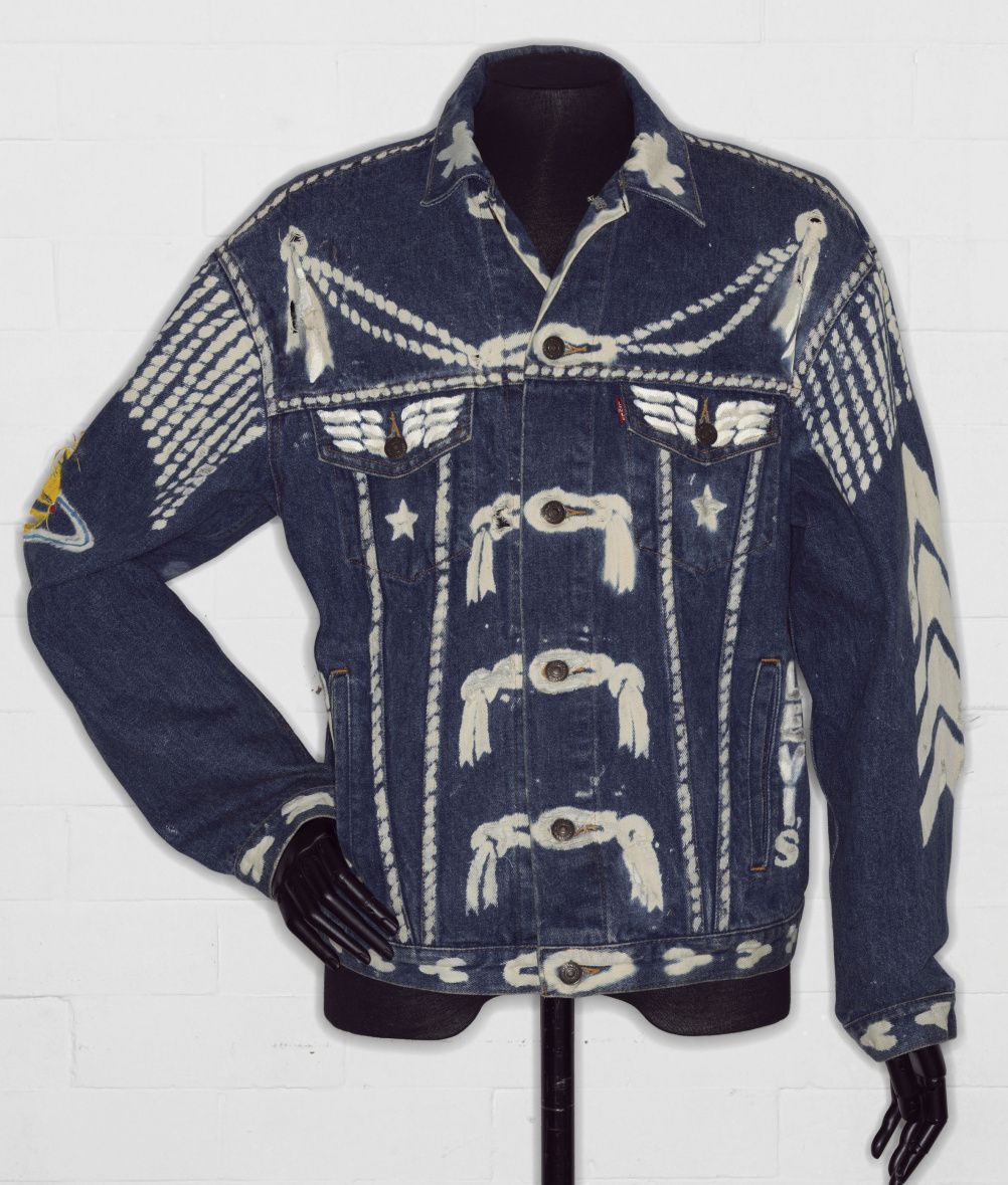 Denim jacket, 'BLITZ', by Levi Strauss and Co., customised by Vivienne Westwood 1986