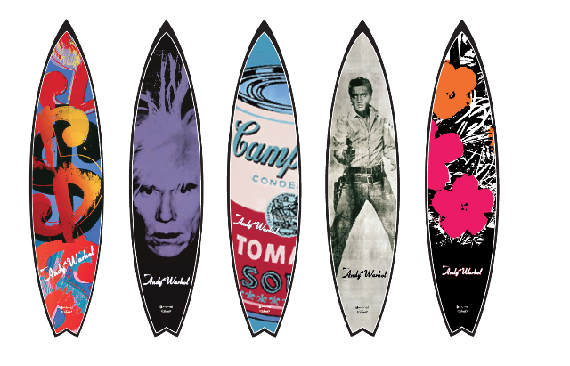 Warhol surfboards from Bessell's first series