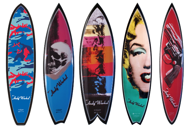 Warhol surfboards from Bessell's second series