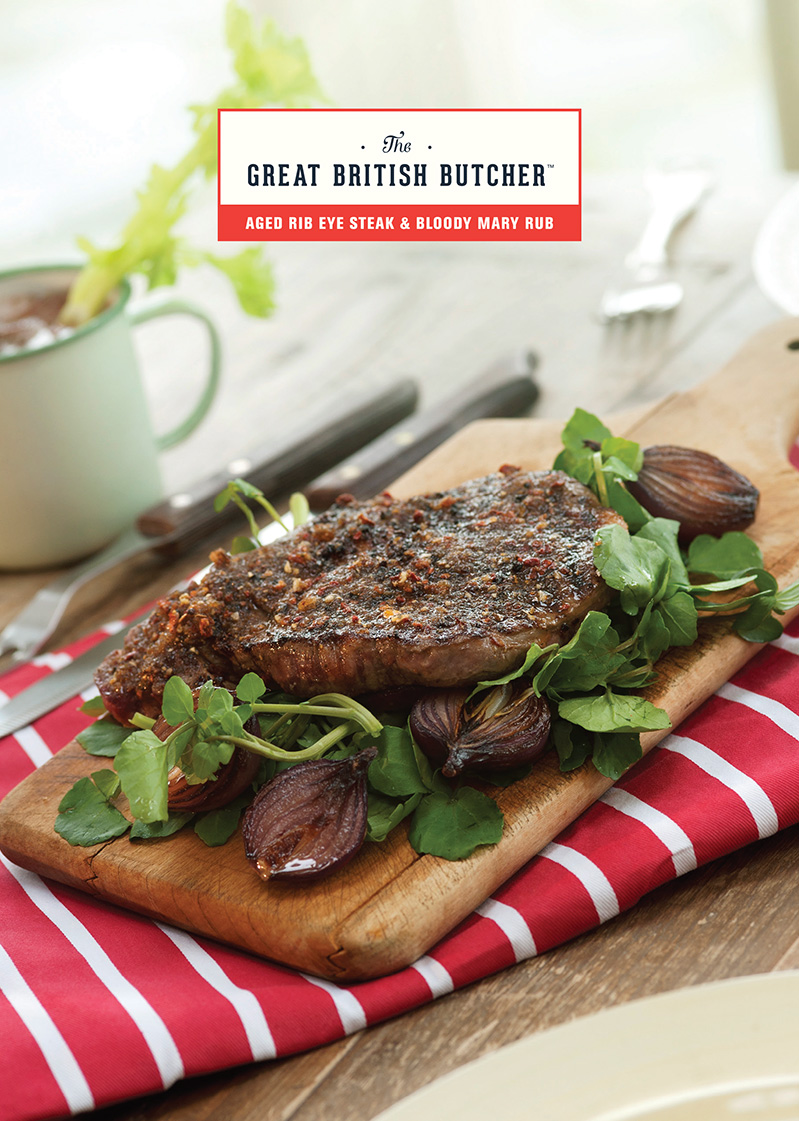 Aged Rib Eye and Bloody Mary Rub