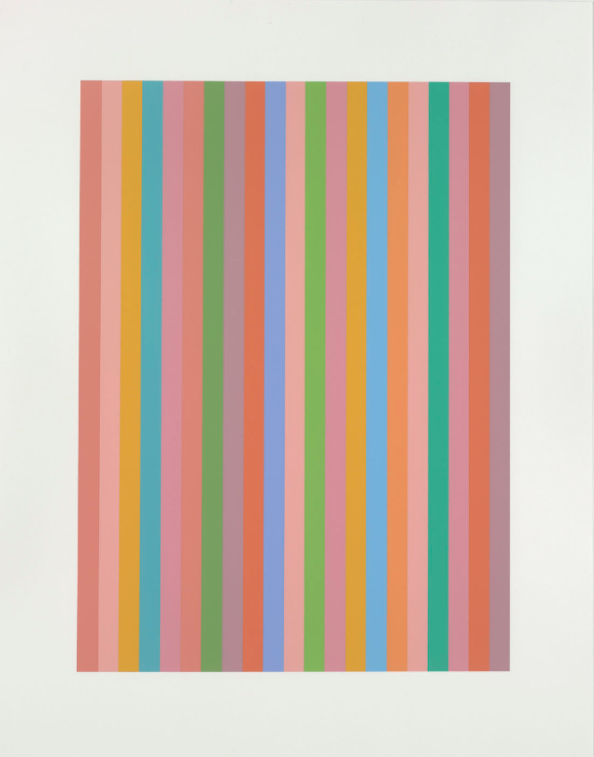 Bridget Riley, And About, 2011, Screenprint, Paper 71.0 x 55.4 cm, Edition of 120.