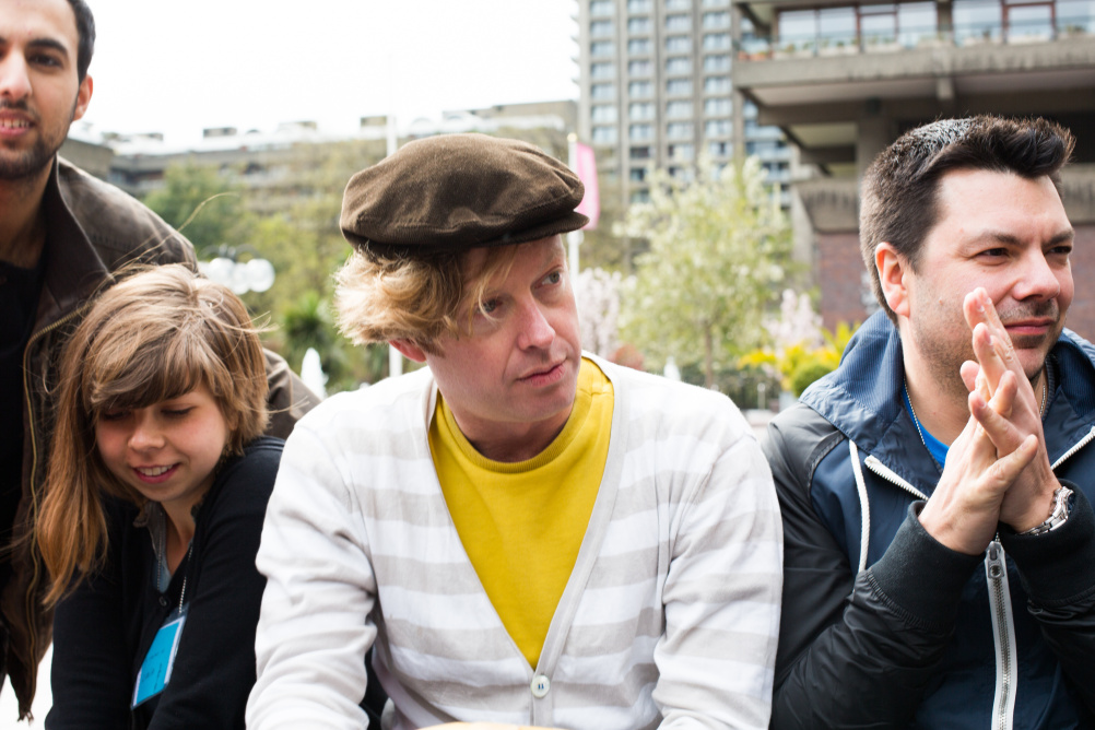 Charles Armstrong (centre), director of The Trampery at the Barbican Centre.