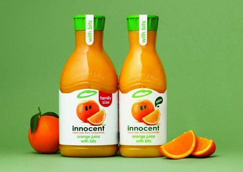 Innocent fruit juice packaging