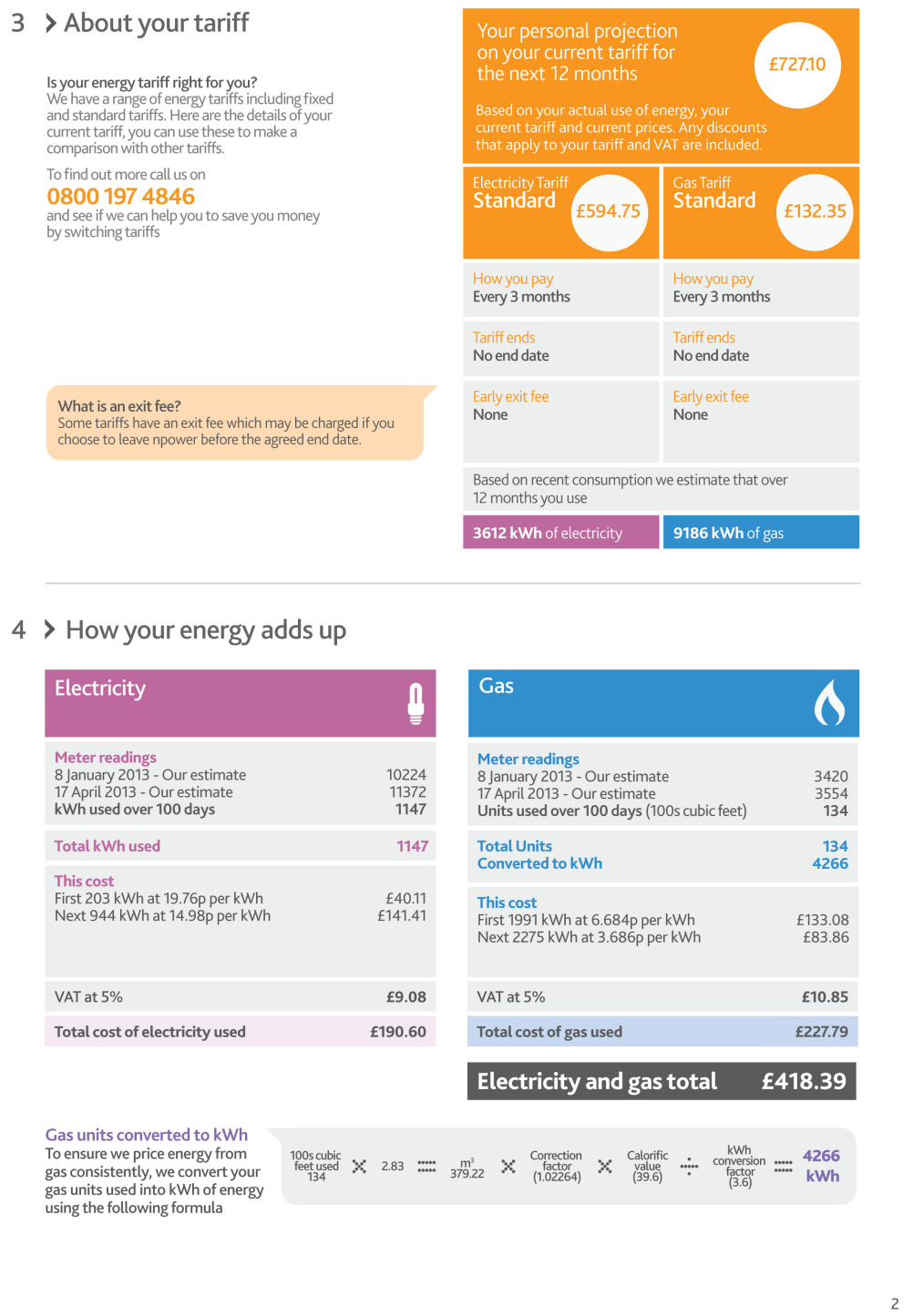 The new Npower bill