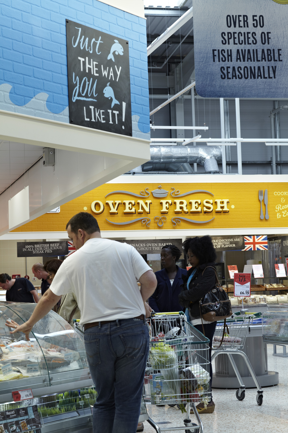 Shoppers at Morrisons Market Place