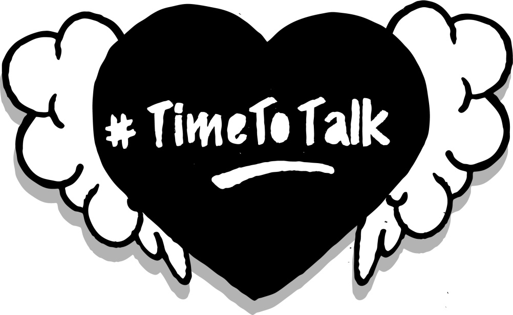 Time to Talk temporary tattoo graphic