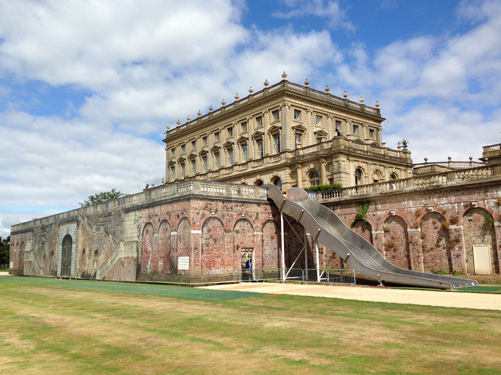 The walkway and slide