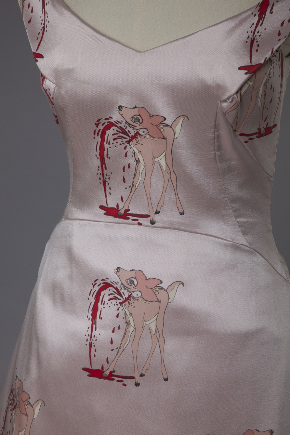 Detail from Who killed Bambi dress by Giles Deacon (2007)