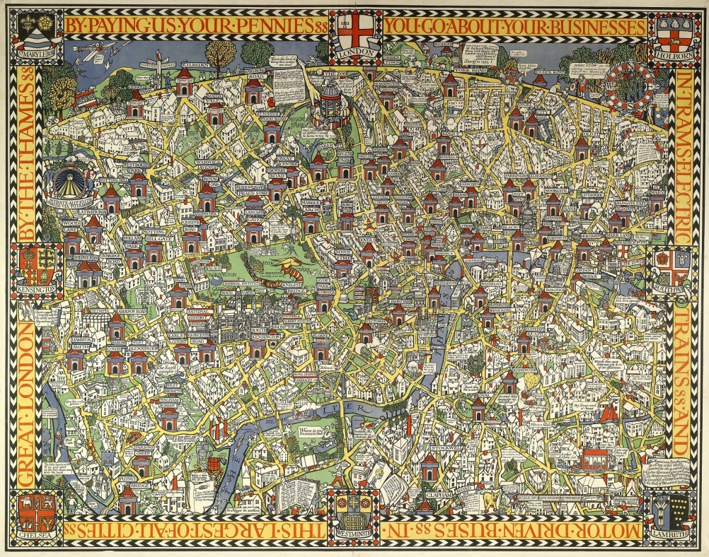 The Wonderground Map of London Town (1914) 