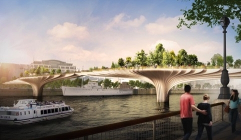 Heatherwick's proposed Garden Bridge