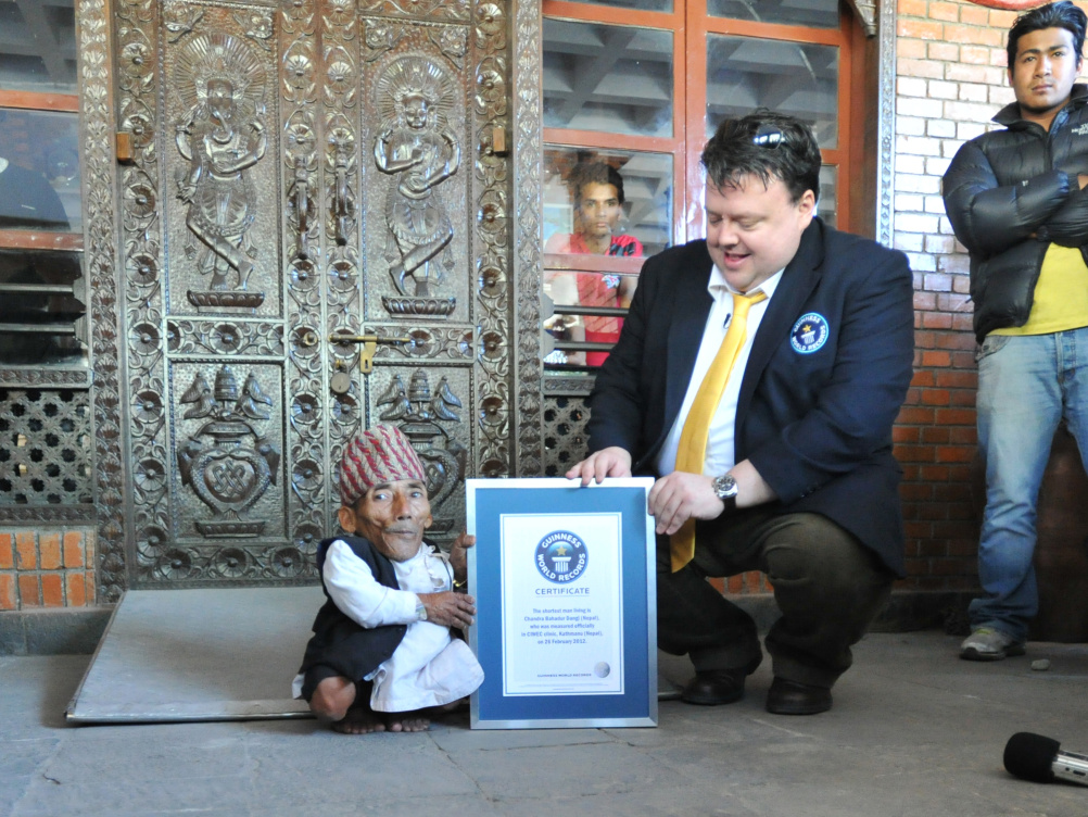 Chandra Dangi - the world's shortest man 