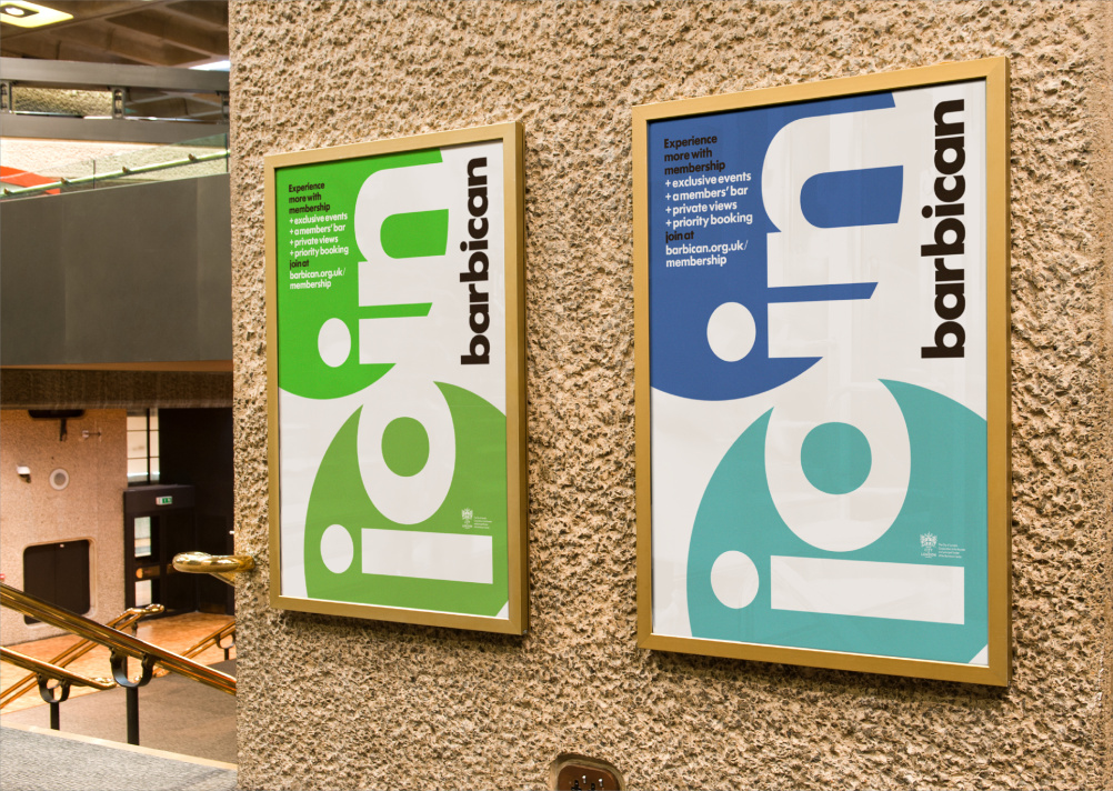 Barbican branding by North