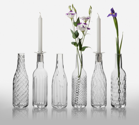 Bottles by Cumbria Crystal.