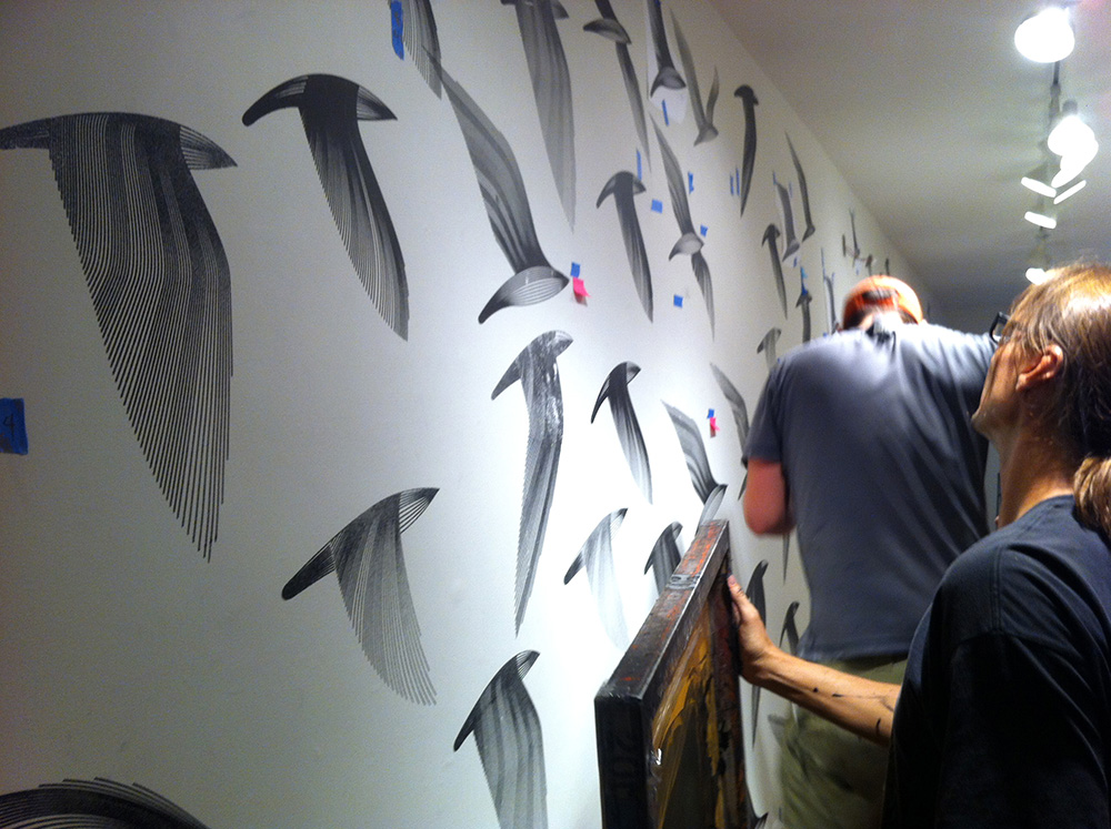 Creating the mural