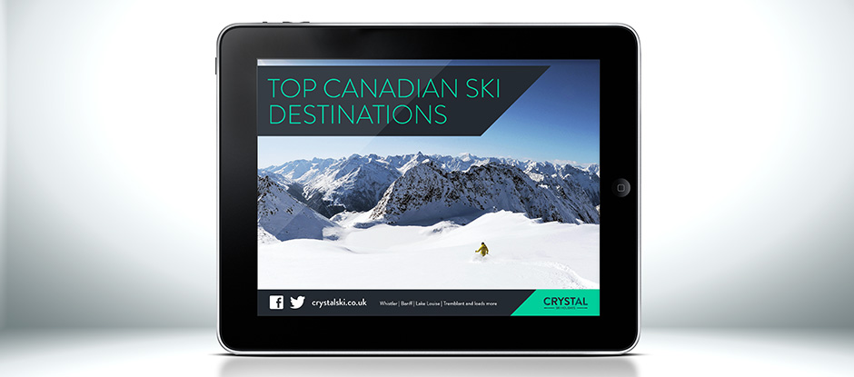 Crystal Ski Holidays site on iPad