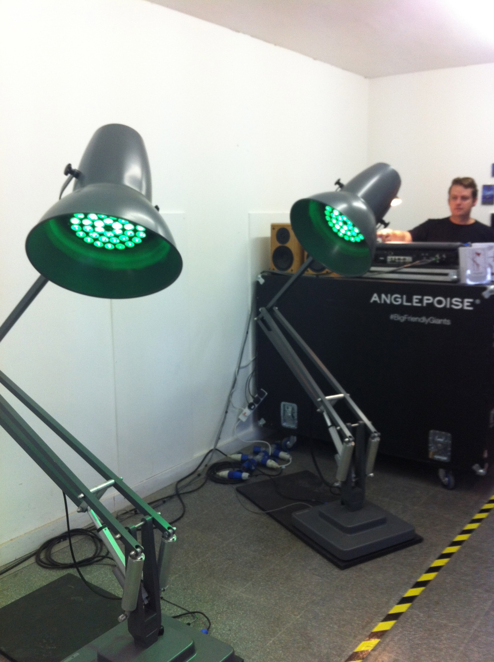 Dancing Anglepoise lamps